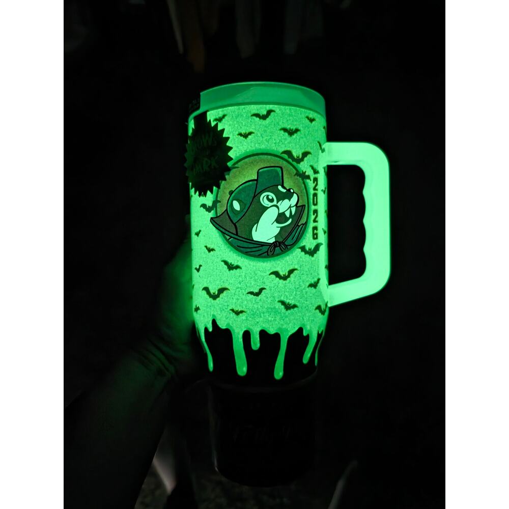 Buc-ees Spooky Nights 2026 Halloween 40oz Tumbler Glows in the Dark - NWT - Picture 2 of 12